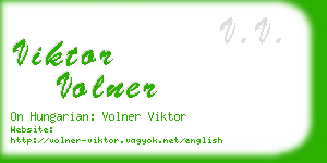 viktor volner business card